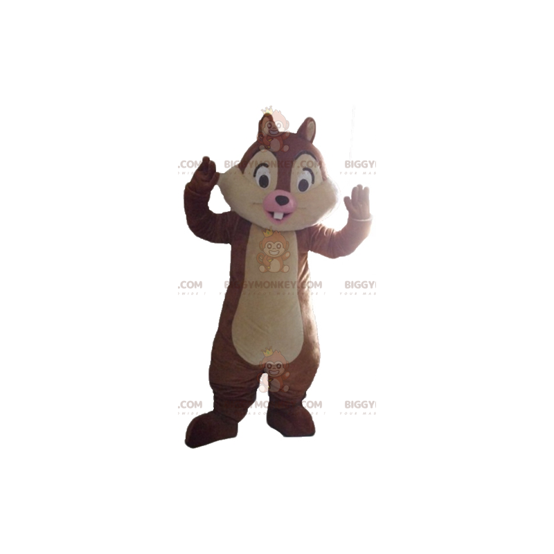 BIGGYMONKEY™ Tic or Tac Διάσημη στολή μασκότ σκίουρου κινουμένων σχεδίων - Μασκότ διάσημων χαρακτήρων - BiggyMonkey.com