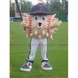 BIGGYMONKEY™ baseball diodon mascot costume with cap -