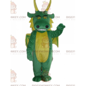 Giant Green and Yellow Dragon BIGGYMONKEY™ maskottiasu -