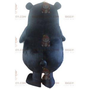 BIGGYMONKEY™ stor sort bjørn med røde kinder maskotkostume -