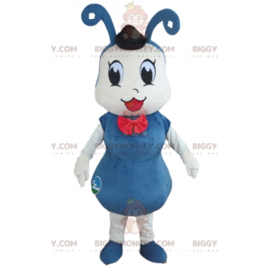 Blue and White Insect Ant BIGGYMONKEY™ Mascot Costume -