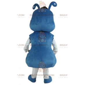 Costume mascotte BIGGYMONKEY™ formica insetto blu e bianco -