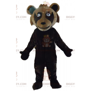 Giant Two Tone Brown Teddy BIGGYMONKEY™ Mascot Costume –