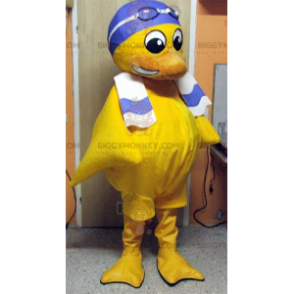 Yellow Chick BIGGYMONKEY™ maskotdräkt med badmössa - Bondgårdsdjur - BIGGYMONKEY_041 - BiggyMonkey.com