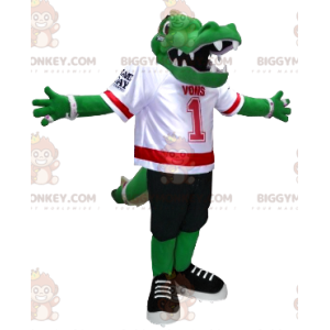 Green Crocodile BIGGYMONKEY™ Mascot Costume In American