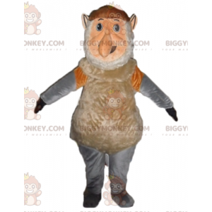 Στολή μασκότ πιθήκων BIGGYMONKEY™ καφέ ροζ και γκρι Gnome - Μασκότ μαϊμού - BIGGYMONKEY_03101 - BiggyMonkey.com