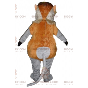 Kostým maskota BIGGYMONKEY™ hnědé růžové a šedé opice Gnome –
