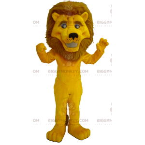 Big Mane Yellow Lion BIGGYMONKEY™ Maskotdräkt - Lion maskot - BIGGYMONKEY_0365 - BiggyMonkey.com