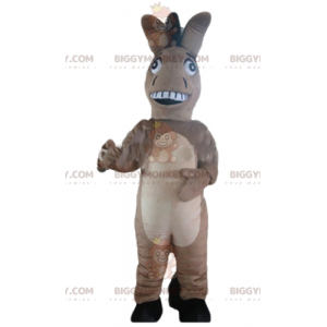 Cute and Quirky Brown and Beige Foal Donkey BIGGYMONKEY™ Mascot