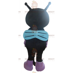 Kostium Maskotka Czarno-fioletowy Kot Alien Fly BIGGYMONKEY™ -