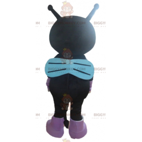 Alien Fly Black and Purple Cat BIGGYMONKEY™ Mascot Costume –