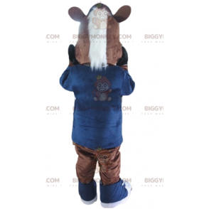 Braun-weißes Colt Horse BIGGYMONKEY™ Maskottchen-Kostüm - Pferdemaskottchen - BIGGYMONKEY_03106 - BiggyMonkey.com