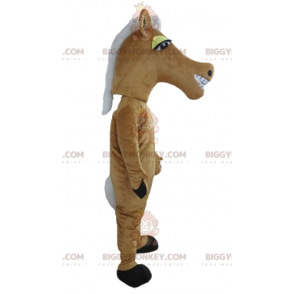 Giant Smiling Brown and White Horse BIGGYMONKEY™ Mascot Costume