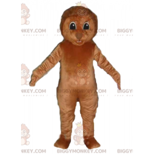 Costume mascotte riccio marrone BIGGYMONKEY™ con punte sulla