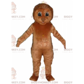 Bruine egel BIGGYMONKEY™ mascottekostuum met spikes op de rug -