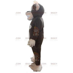 Costume de mascotte BIGGYMONKEY™ de singe marron et rose très