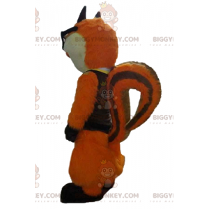 Orange and White Fox Cat BIGGYMONKEY™ Mascot Costume with