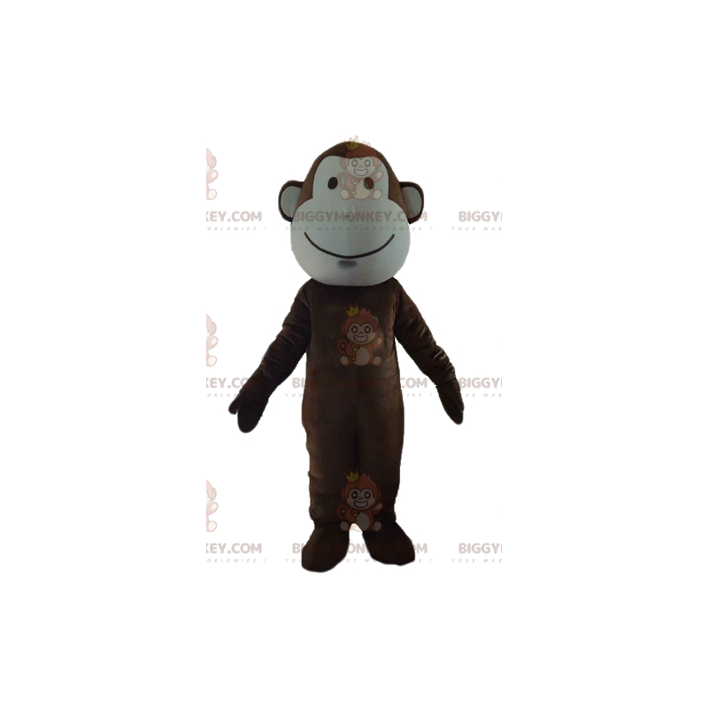 Molto carino il costume mascotte BIGGYMONKEY™ scimmia marrone e Molto carino il costume mascotte BIGGYMONKEY™ scimmia marrone e