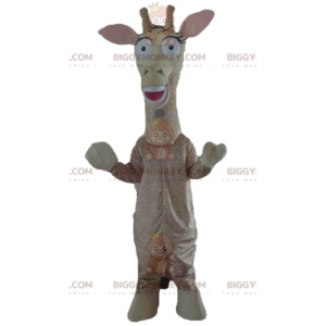 Beżowo-brązowy kostium maskotki Giant Giraffe BIGGYMONKEY™ -