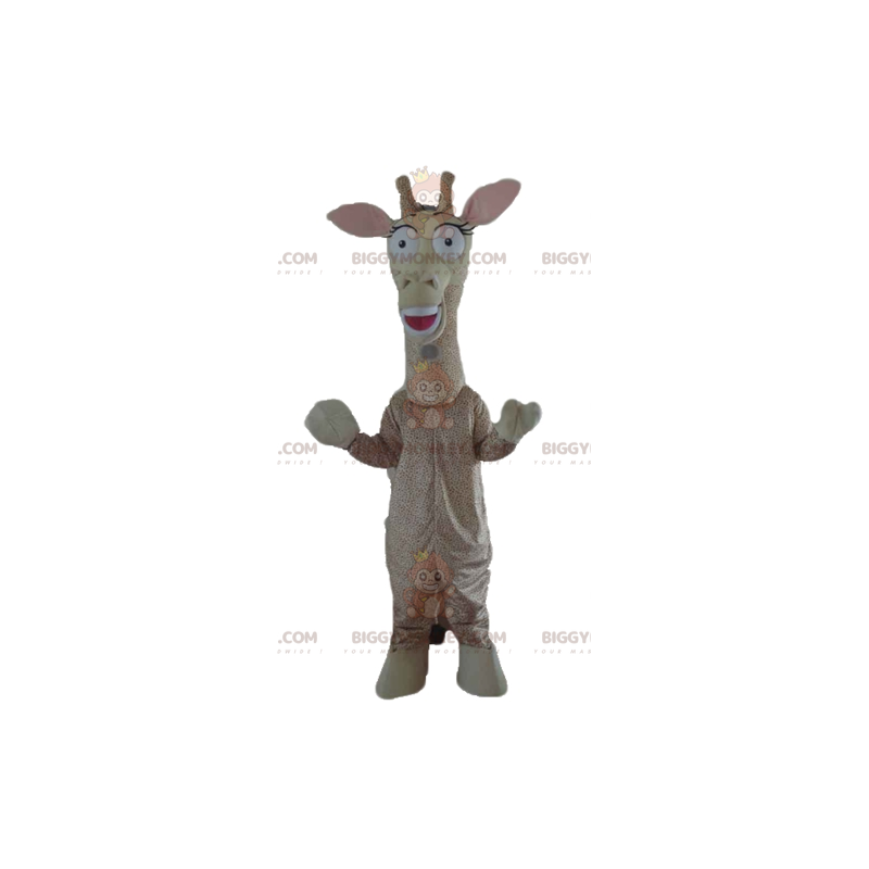 Jätte Giraffe Beige och Brun BIGGYMONKEY™ maskotdräkt - Djungeldjur - BIGGYMONKEY_03121 - BiggyMonkey.com