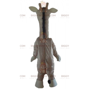 Gigantische giraf beige en bruin BIGGYMONKEY™ mascottekostuum -
