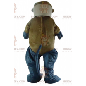 Costume da scimmia gigante marrone grigio e scimmia