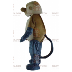 Costume da scimmia gigante marrone grigio e scimmia