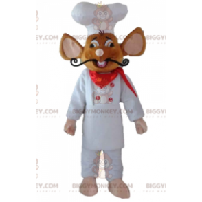 Berömda råtta Ratatouille BIGGYMONKEY™ maskotdräkt klädd till kock - Maskoter kända människor - BiggyMonkey.com
