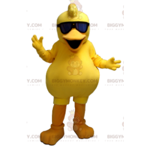 Kostým maskota BIGGYMONKEY™ Tlusté žluté kuřátko Duck –