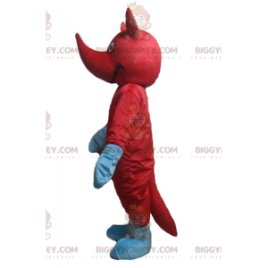 Traje de mascote BIGGYMONKEY™ Animal Atípico Vermelho e Azul - Mascotes de monstros - BIGGYMONKEY_03127 - BiggyMonkey.com