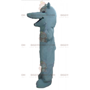 Meget smilende gnaver kæmpe hvid rotte BIGGYMONKEY™ maskot kostume - Mus maskot - BIGGYMONKEY_03131 - BiggyMonkey.com