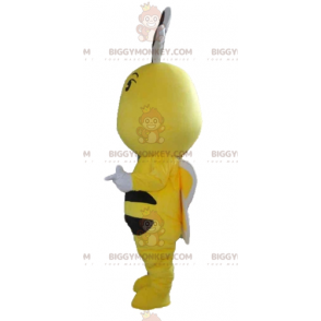 Roztomilý barevný kostým maskota černobílé žluté včely
