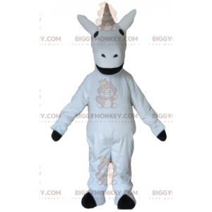 Costume de mascotte BIGGYMONKEY™ de belle licorne blanche et