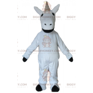 Gigantische mooie witte en zwarte eenhoorn BIGGYMONKEY™
