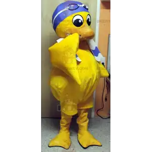 Yellow Chick BIGGYMONKEY™ Mascot Costume With Swim Cap –