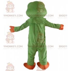 Meget realistisk grøn og orange frø BIGGYMONKEY™ maskotkostume - Frøen maskoter - BIGGYMONKEY_03134 - BiggyMonkey.com