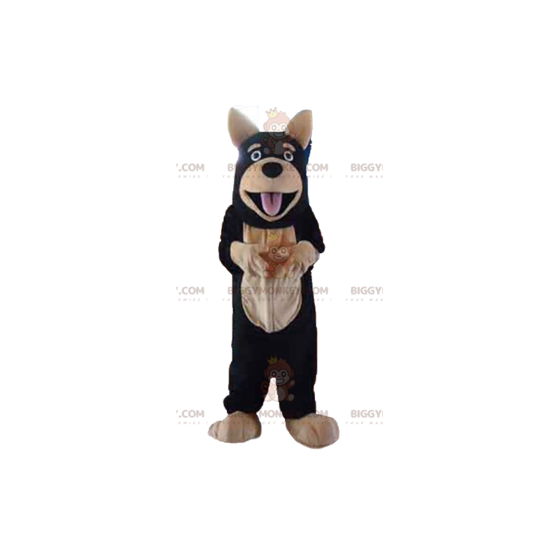 Black and Tan Giant Dog BIGGYMONKEY™ Mascot Costume - Black and Tan Giant Dog BIGGYMONKEY™ Mascot Costume -