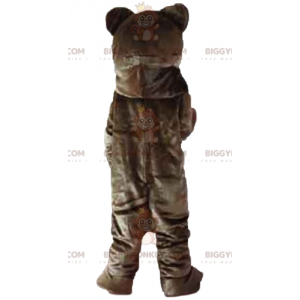 Soft Giant Brown and Pink Bear BIGGYMONKEY™ Mascot Costume -