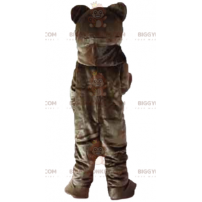 Costume de mascotte BIGGYMONKEY™ d'ours marron et rose géant