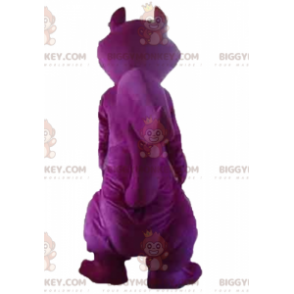 Obří barevný kostým fialové a šedé veverky BIGGYMONKEY™ maskota