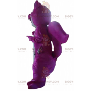 Giant Colorful Purple and Gray Squirrel BIGGYMONKEY™ Mascot