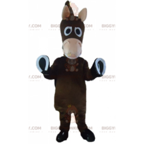 Niedliches lustiges Fohlen-Esel-braunes Pferd BIGGYMONKEY™