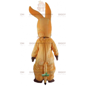 Leuk en kleurrijk oranje paard BIGGYMONKEY™ mascottekostuum -