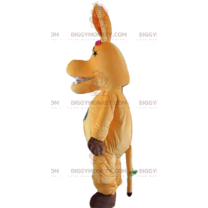 Simpatico e colorato costume mascotte cavallo arancione