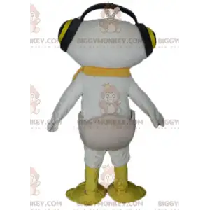 Costume de mascotte BIGGYMONKEY™ de canard blanc et jaune avec