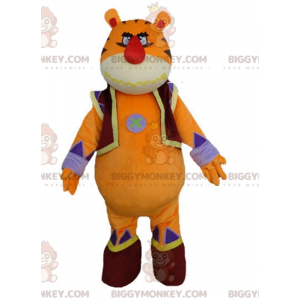 Kæmpe og imponerende orange gul og blå tiger BIGGYMONKEY™