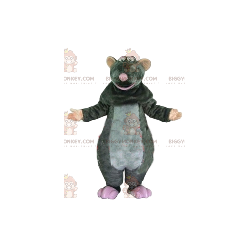 Ratatouille berömd tecknad grå råtta BIGGYMONKEY™ maskotdräkt -