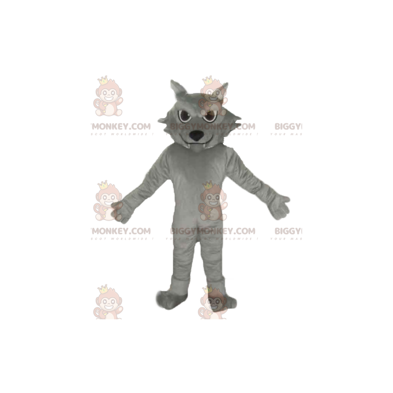 Simpatico costume della mascotte del gatto grigio gigante Simpatico costume della mascotte del gatto grigio gigante