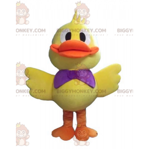 Big Yellow and Orange Duck Chick BIGGYMONKEY™ Mascot Costume -