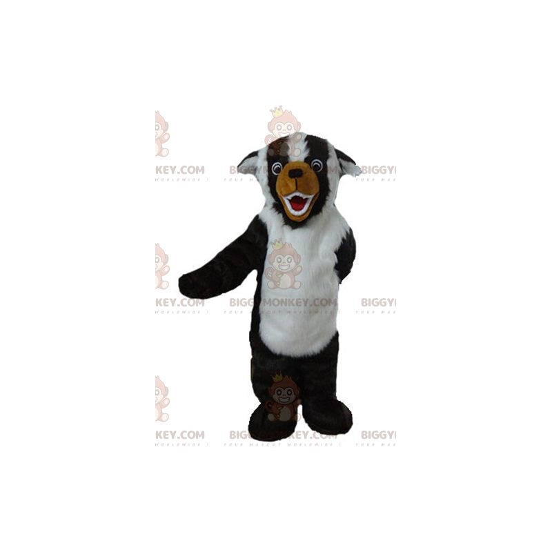 All Hairy Black White Brown Dog BIGGYMONKEY™ Mascot Costume -